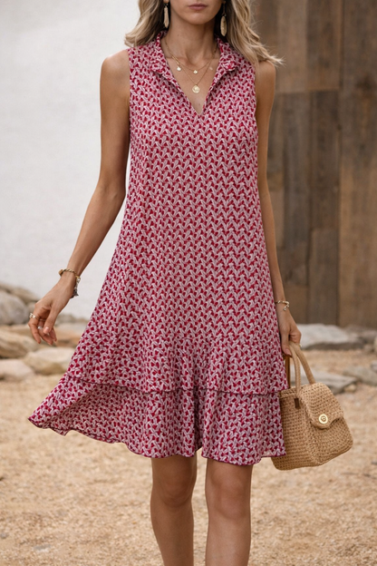 Robe sans manches imprimée bohème par Amélie Morin
