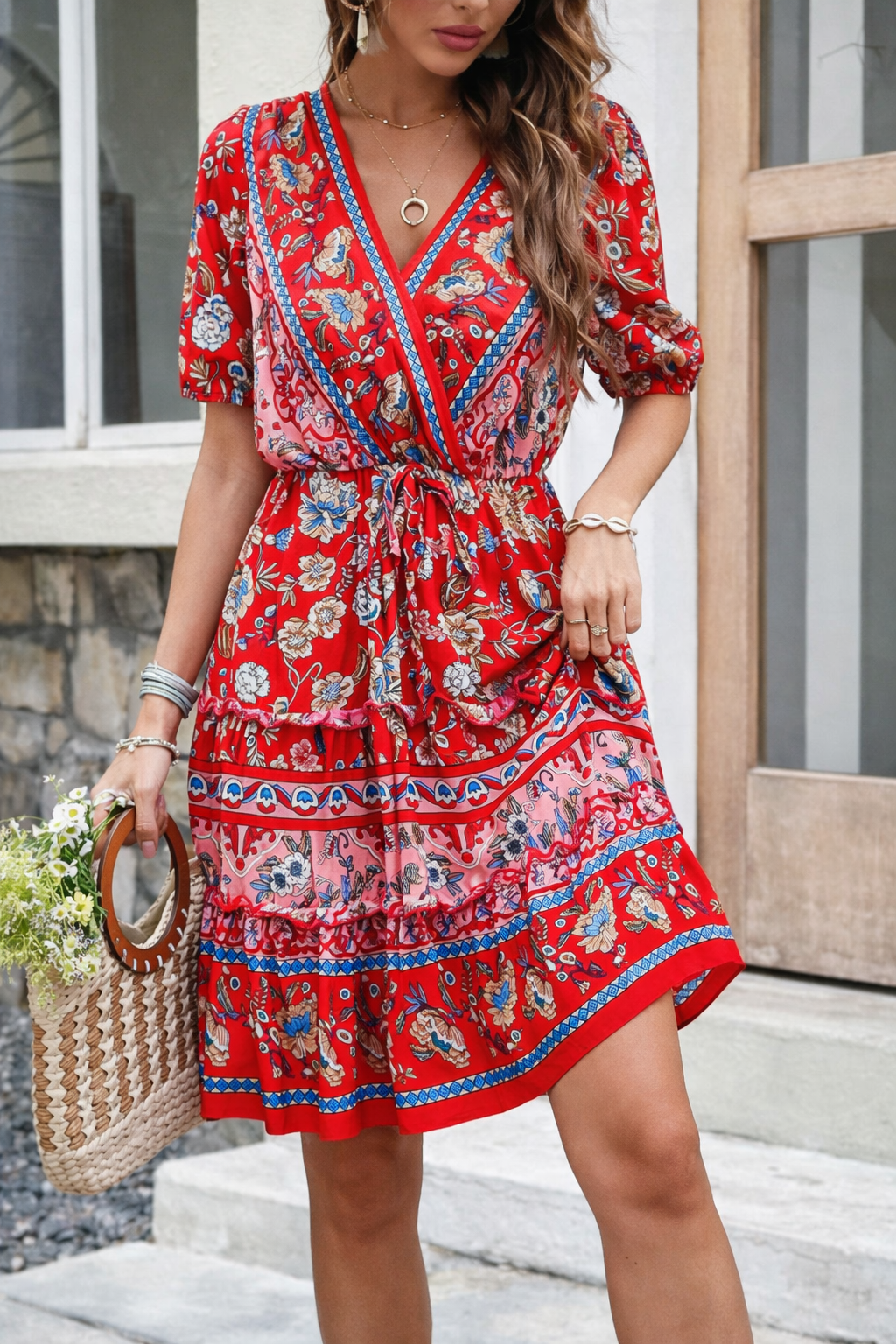 Robe d'été imprimée à fleurs Amélie Morin