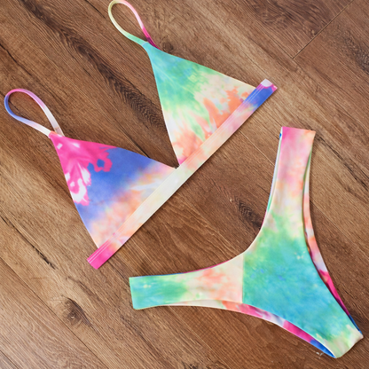 Bikini uni à bretelles par Amélie Morin