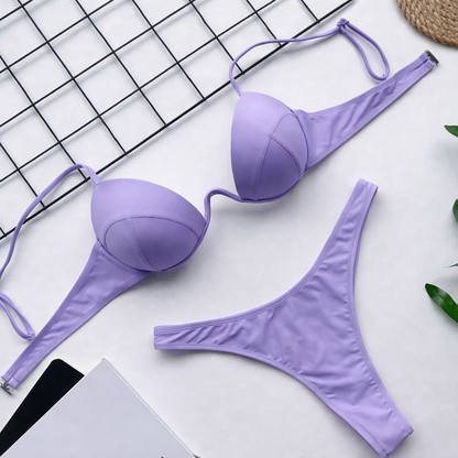 Maillot de bain bikini Amelie Morin Perfect-Fit aux couleurs éclatantes