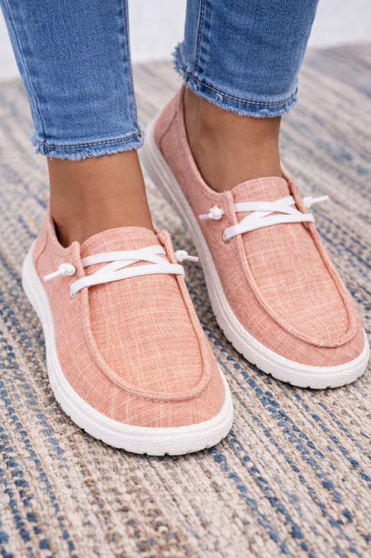 Baskets confortables au quotidien Amelie Morin en toile à carreaux
