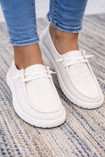 Baskets confortables au quotidien Amelie Morin en toile à carreaux