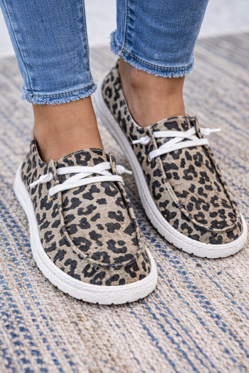 Baskets confortables au quotidien Amelie Morin en toile à carreaux