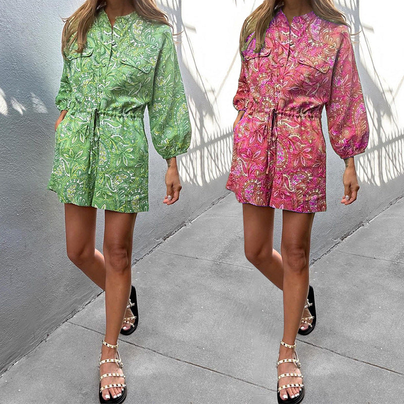 Vibrant Print Elizabeth Ainsley Summer Romper