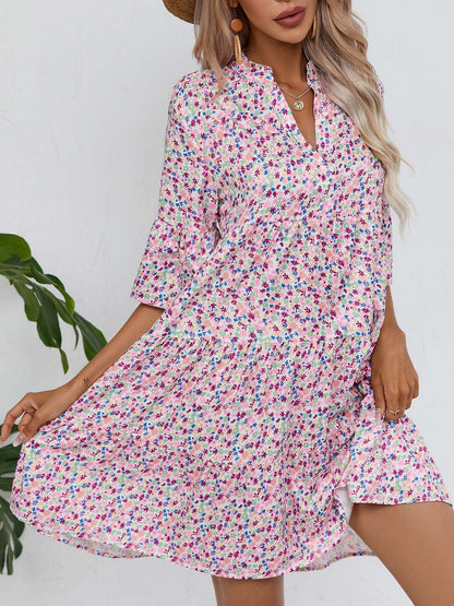 Robe d'été bohème à col en V signée Amélie Morin