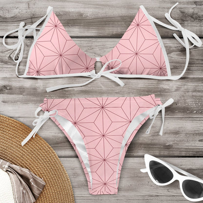Ensemble bikini Amélie Morin aux couleurs vives, inspiré de Pinterest