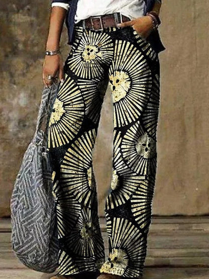 Pantalon large imprimé bohème Amelie Morin