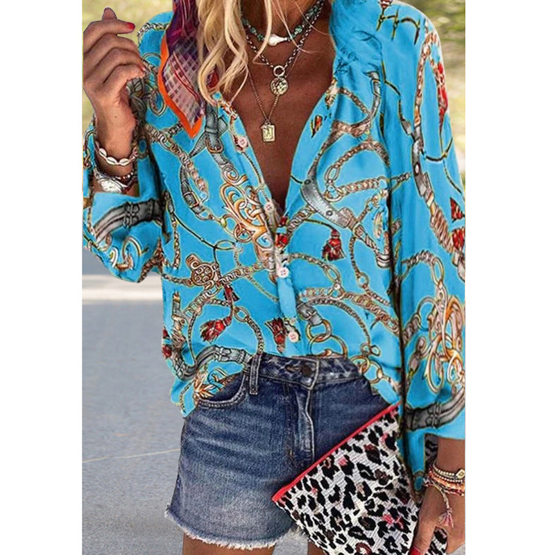 Chemise imprimée vibrante style urbain Amélie Morin