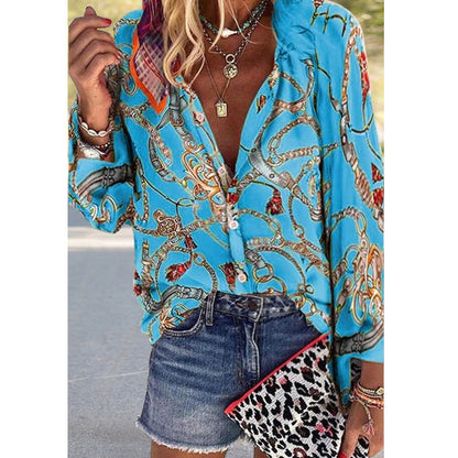 Chemise imprimée vibrante style urbain Amélie Morin