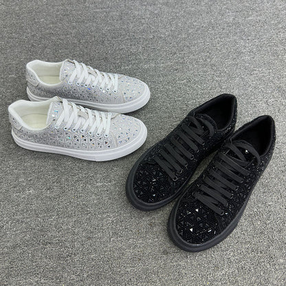 Rhinestone Suede Sneakers by Elizabeth Ainsley