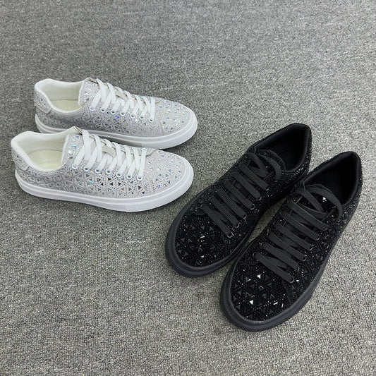 Rhinestone Suede Sneakers by Elizabeth Ainsley