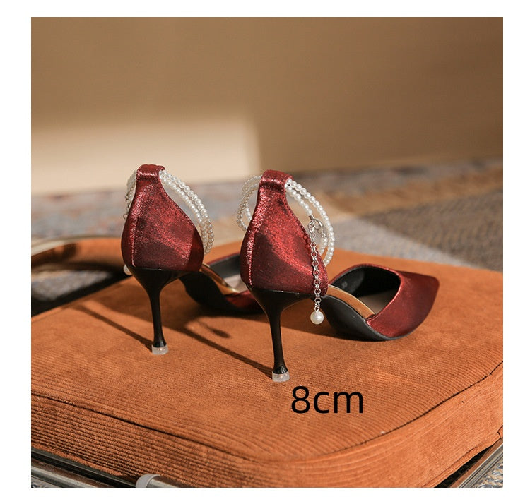 Sandales élégantes à talons aiguilles et boucle Amelie Morin