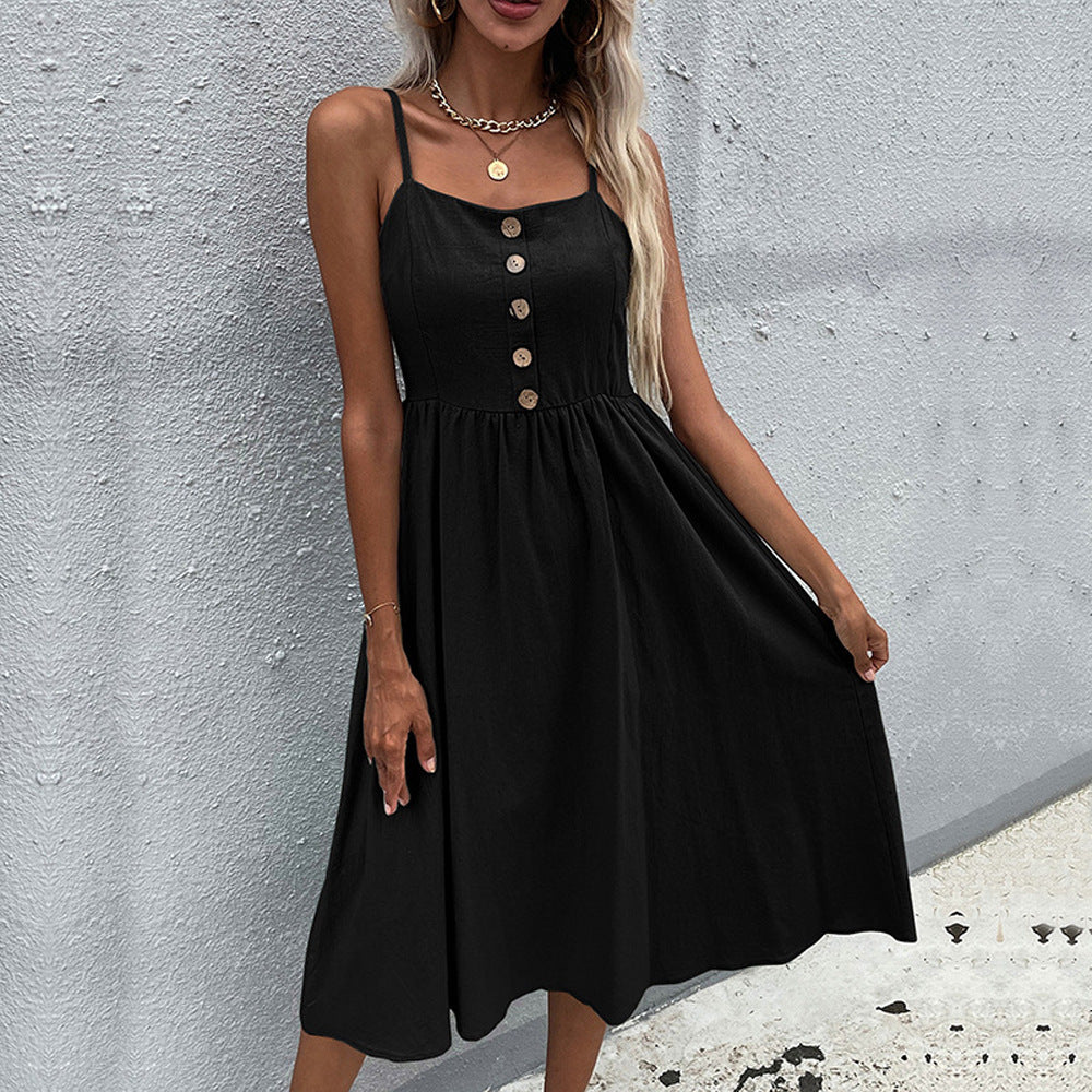 Robe midi chic de la collection été d'Amélie Morin