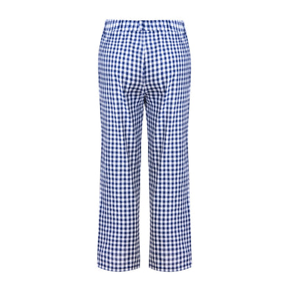 Pantalon court à carreaux polyvalent par Amélie Morin