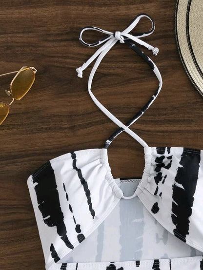 Ensemble bikini chic fendu Amelie Morin