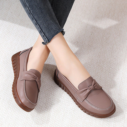 Mocassins plats en cuir Amelie Morin, élégants et confortables