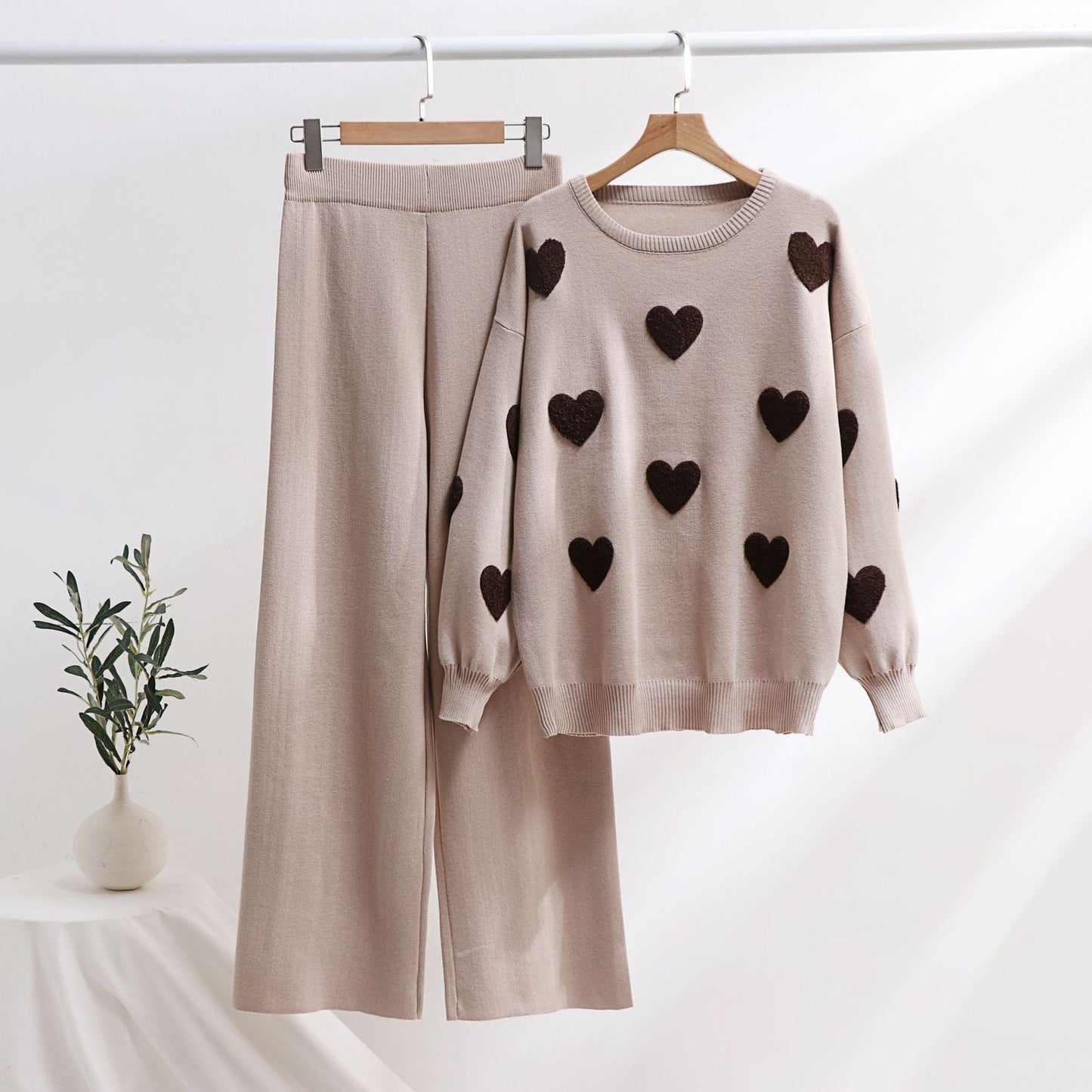 Ensemble en maille Chic Heart par Amélie Morin