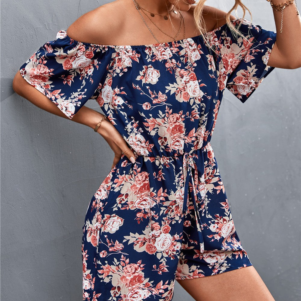 Floral Off-Shoulder Elizabeth Ainsley Jumpsuit