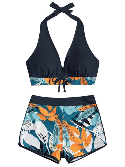Ensemble short de bikini imprimé aux couleurs vives par Amélie Morin
