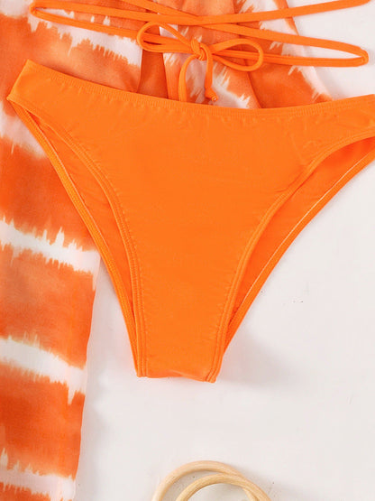 Maillot de bain trois pièces en mousseline éclatante par Amélie Morin