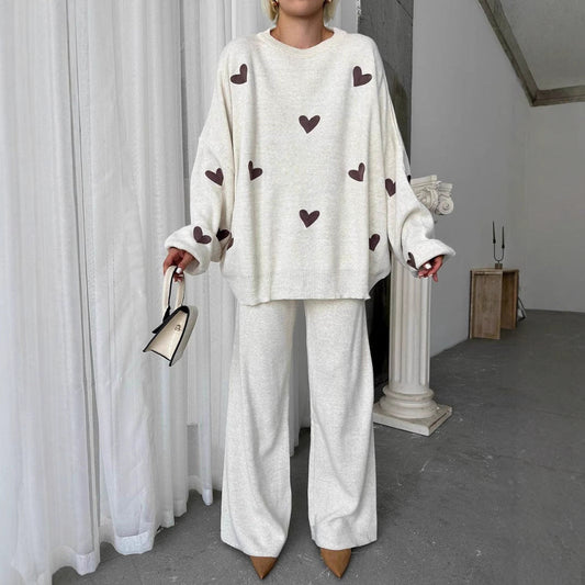 Ensemble en maille Chic Heart par Amélie Morin