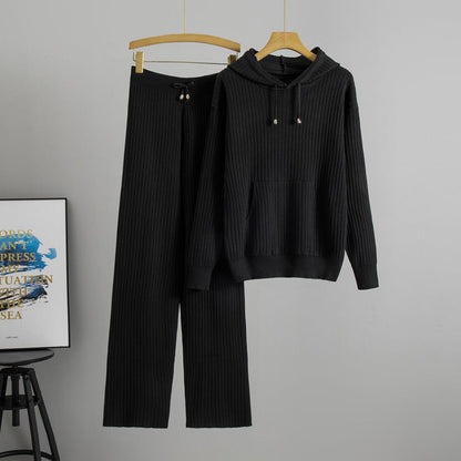 Ensemble à capuche tendance en maille par Amélie Morin