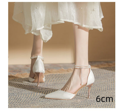 Sandales élégantes à talons aiguilles et boucle Amelie Morin