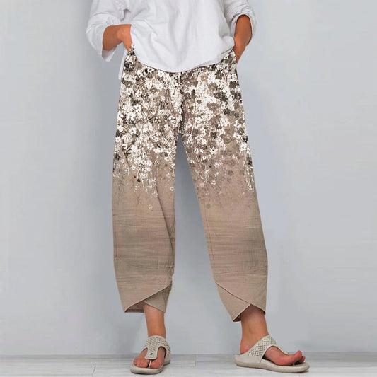 Pinterest-Inspired Floral Casual Pants by Elizabeth Ainsley