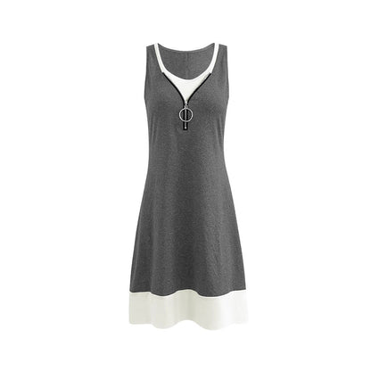 Robe gilet élégante sans manches signée Amélie Morin