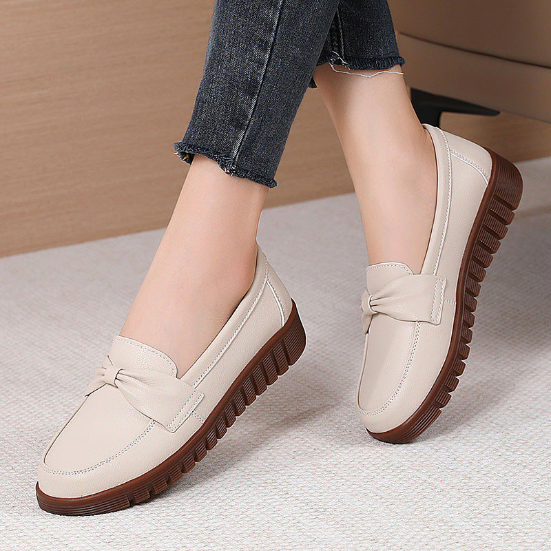 Mocassins plats en cuir Amelie Morin, élégants et confortables