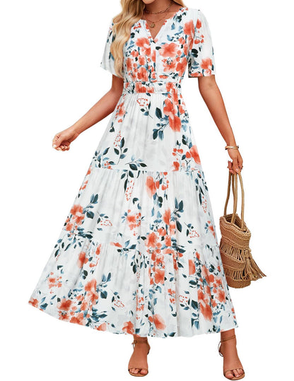 Robe maxi fleurie Amélie Morin Confort d'été