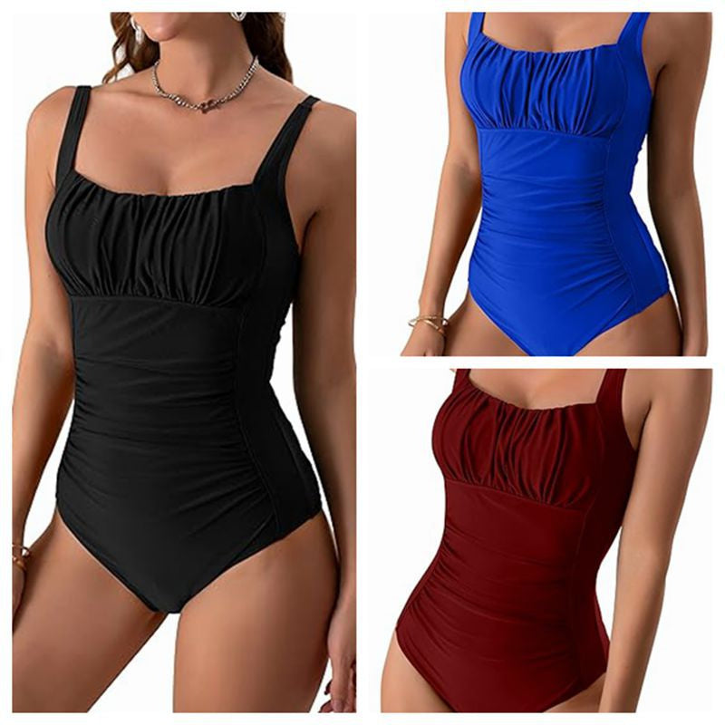 Maillot de bain une pièce chic à col carré signé Amélie Morin