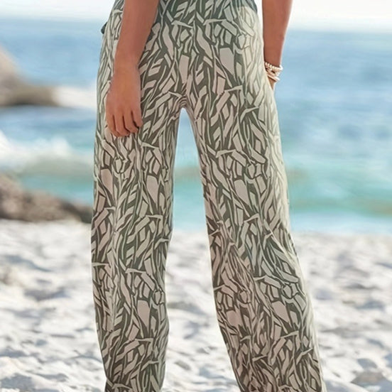 Floral Wide-Leg Pants by Elizabeth Ainsley
