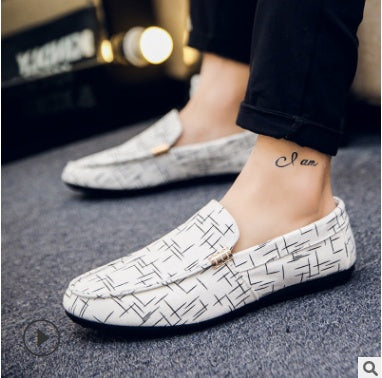 Mocassins rayés en toile Amelie Morin pour hommes