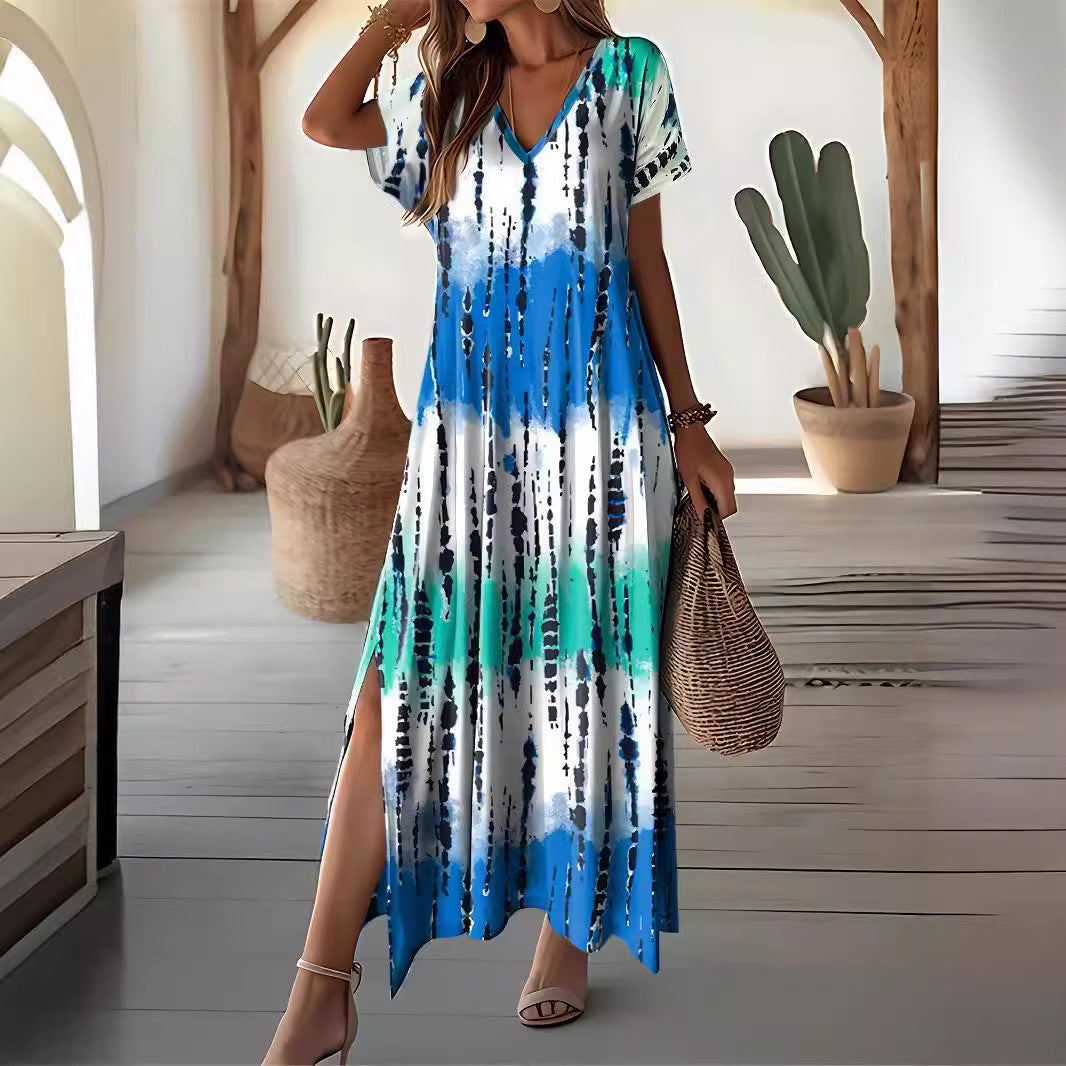 Robe maxi chic tie-dye Amélie Morin