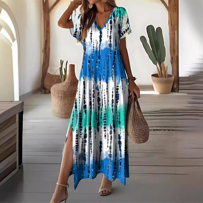 Robe maxi chic tie-dye Amélie Morin