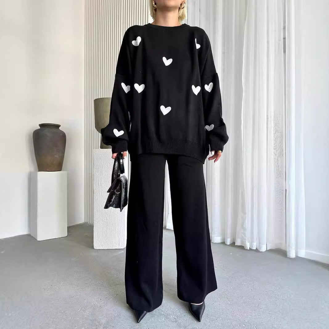 Ensemble en maille Chic Heart par Amélie Morin