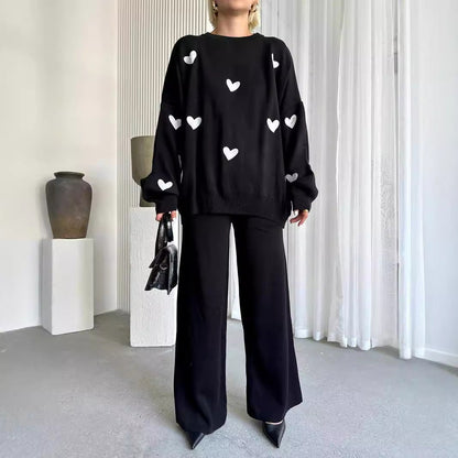 Ensemble en maille Chic Heart par Amélie Morin