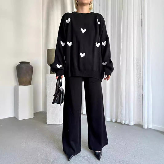 Ensemble en maille Chic Heart par Amélie Morin