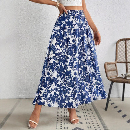 Jupe plissée à fleurs chic par Amélie Morin