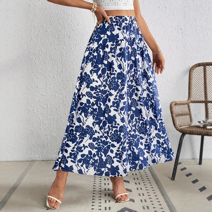 Jupe plissée à fleurs chic par Amélie Morin