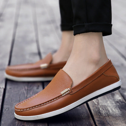 Breathable Leather Loafers Elizabeth Ainsley Men’s Shoes
