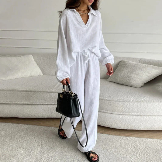 Ensemble chic à manches longues et coupe ample Amélie Morin