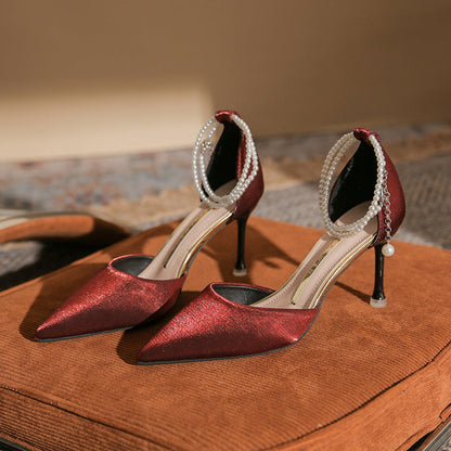 Sandales élégantes à talons aiguilles et boucle Amelie Morin