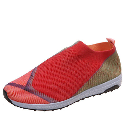 Baskets en maille colorblock par Amélie Morin