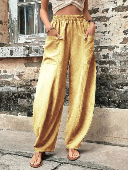 Pantalon harem Amelie Morin coupe décontractée avec poches