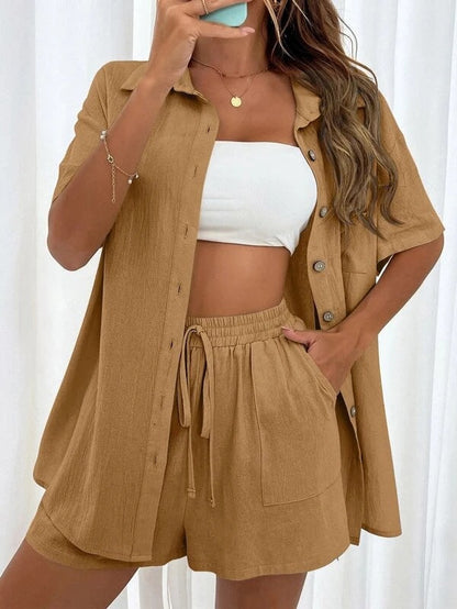 Ensemble chemise et short chic Amélie Morin