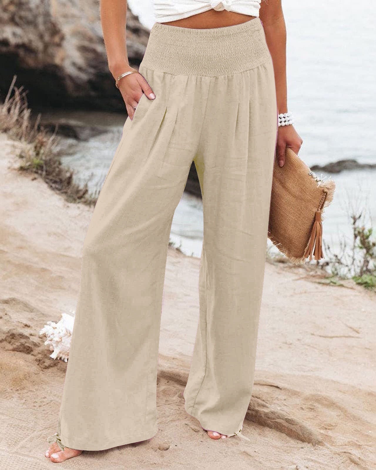 Relaxed Fit Elizabeth Ainsley Drawstring Pants