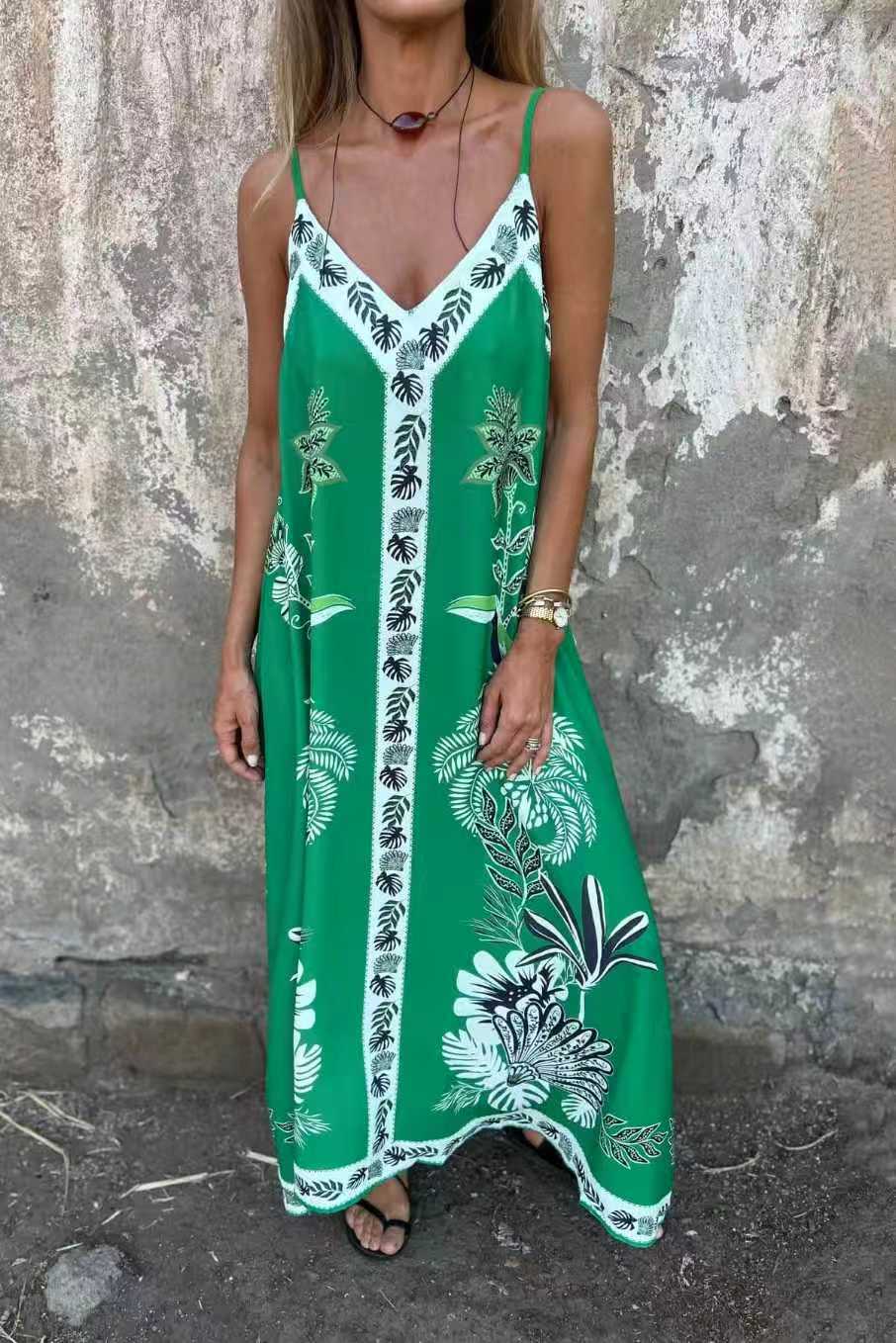 Robe midi imprimée à fleurs rétro Amélie Morin