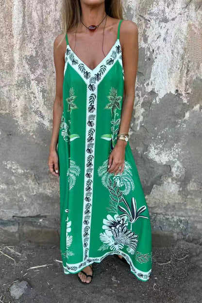 Robe midi imprimée à fleurs rétro Amélie Morin